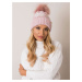 RUE PARIS Light pink winter beanie