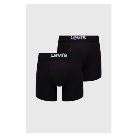 Boxerky Levi's 2-pak 37149.0824-005, pánske, čierna farba Levi´s