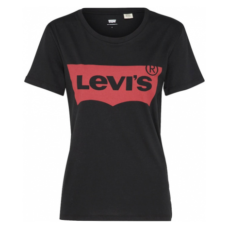 LEVI'S ® Tričko 'The Perfect Tee'  červená / čierna
