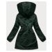 Zelená dámska bunda s kapucňou (B8105-10)