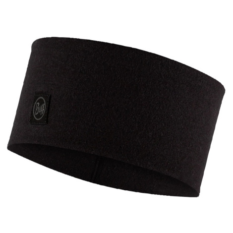 Buff čelenka Merino Wide Solid Black