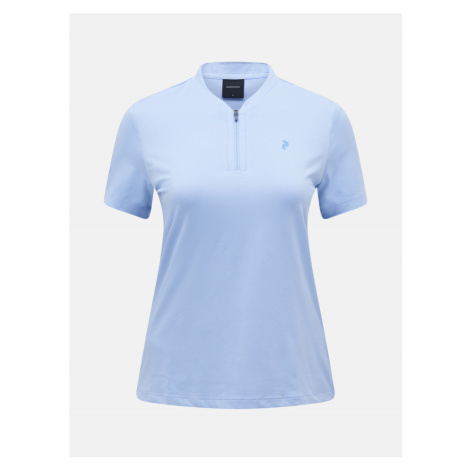 Polokošeľa Peak Performance W Turf Zip Ss Top Amity Blue