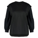 Trendyol Black Lace Brode Detail Diver/Scuba Knitted Sweatshirt