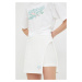 Bavlnená sukňa Reebok Classic biela farba, mini, rovný strih
