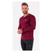 Rough Radical Tričko Vital Zip Ls Burgundy