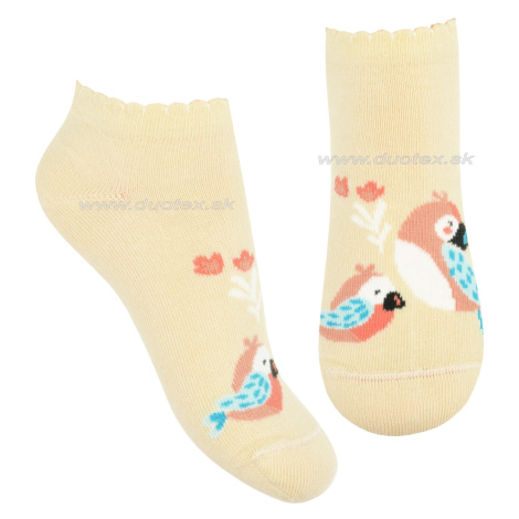 STEVEN Detské ponožky Steven-004D-191 RE191-žltá