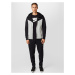 Nike Sportswear Tepláková bunda  sivá melírovaná / čierna / biela