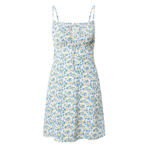 NEON & NYLON Letné šaty  azúrová / pastelovo žltá / marhuľová / čierna / biela