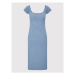 Guess Úpletové šaty W2YK54 Z30L1 Modrá Slim Fit