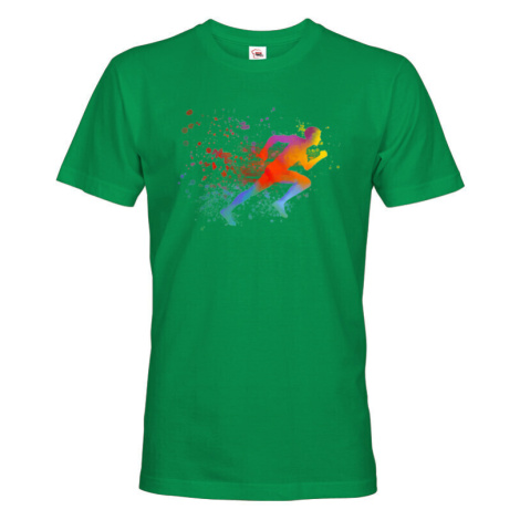 Pánské bežecké tričko s potlačou bežca - tričko pre milovníkov behu