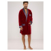 Men's bathrobe De Lafense 772 Bonjour short M-2XL burgundy 069