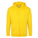 Just Hoods Pánska mikina na zips JH050 Sun Yellow