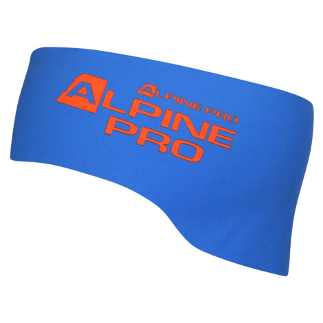 Sports headband ALPINE PRO BELAKE electric blue lemonade