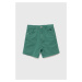 Detské krátke nohavice Birba&Trybeyond zelená farba