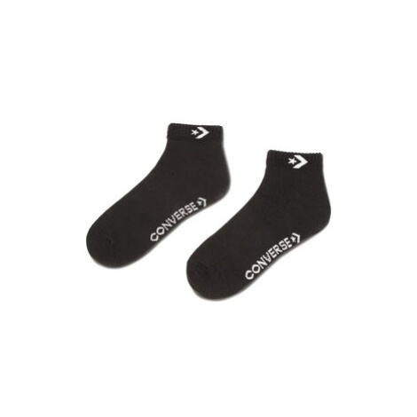 Converse Súprava 3 párov kotníkových ponožiek unisex E746A-3010 Biela
