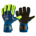 KIPSTA Brankárske futbalové rukavice F500 RESIST SHIELDER pre dospelých modro-žlté MODRÁ