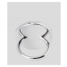 Šperk Karl Lagerfeld K/Essential Pearls Ring Šedá