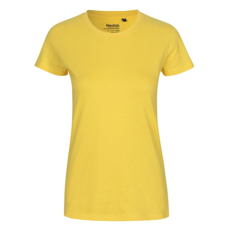 Neutral Dámske tričko Classic z organickej Fairtrade bavlny - Žltá