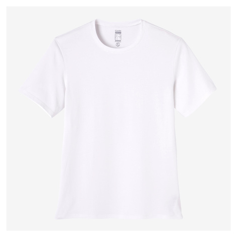 Pánske tričko 500 na cvičenie biele DOMYOS