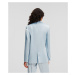 Sako Karl Lagerfeld Fluid Satin Tailored Blazer Cashmere Blue