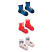 Yoclub Chlapčenské bavlnené ponožky proti pošmyknutiu s ABS vzorom Farby 3-pack SKA-0109C-AA3A-0
