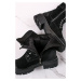 Čierne šnurovacie topánky 2-25207