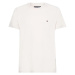 Tommy Hilfiger Tričko - COTTON LINEN TEE béžové