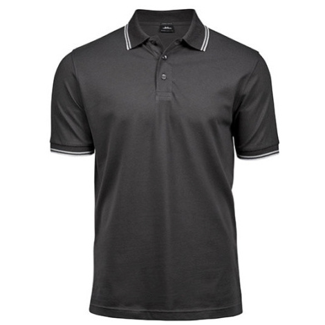 Tee Jays Pánske polo tričko TJ1407 Dark Grey Solid