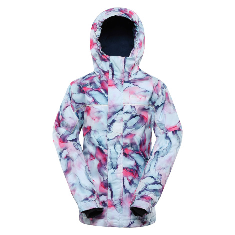 Children's ski jacket with ptx membrane ALPINE PRO EDERO aquamarine variant pb