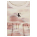 Šaty pre bábätká Calvin Klein Jeans béžová farba, mini, áčkový strih