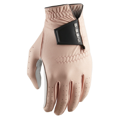 Dámska golfová rukavica soft pre praváčky biela INESIS