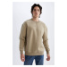 DEFACTO Boxy Fit Crew Neck Printed Sweatshirt