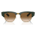 Ray-ban  Occhiali da Sole  Mega Clubmaster RB0316S 136851  Slnečné okuliare Zelená