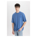 DEFACTO Comfort Fit Crew Neck Printed Short Sleeve T-Shirt