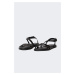 DEFACTO Women's Double Strap Flat Sole Sandals