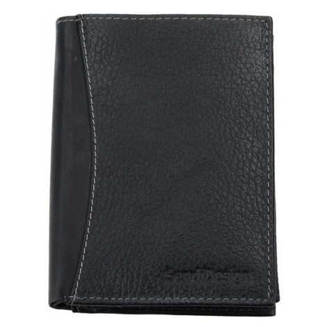 Pánska kožená peňaženka SendiDesign 5501 FH - čierna Sendi Design