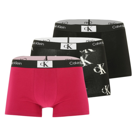 Calvin Klein Underwear Boxerky  ružová / čierna / biela