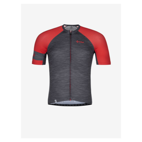 Červeno-sivý pánsky cyklistický dres Kilpi SELVA