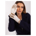 Light beige elegant women's gloves