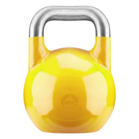 Gorilla Sports Soutěžní kettlebell, žlutý, 16 kg