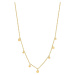 Ania Haie NAU001-05YG Ladies Necklace - Gold Mixed Disc