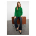 Trendyol Green Thessaloniki Knitted Buttoned Soft Textured Knitwear Sweater