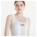 GUESS Front Logo Striped Body Oatmeal Heather/White
