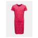 Ružové dievčenské vzorované šaty so zaväzovaním SAM 73