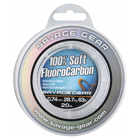 Savage gear fluorocarbon soft fluoro carbon 35 m - priemer 0,49 mm / nosnosť 15,2 kg 33.5lb