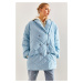 Bianco Lucci Women's Buttoned Oversize Down Coat