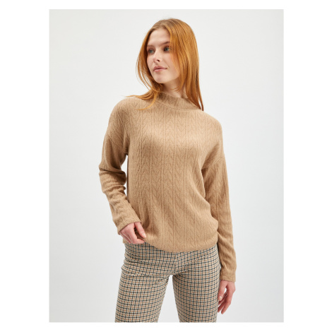 Orsay Light Brown Womens Patterned Sweater - Women