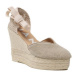 Manebi Espadrilky Heart-Shaped Wedge Espadrilles O 7.1 WH Béžová