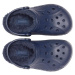 Crocs BAYA LINED CLOG K Detské šľapky, tmavo modrá, veľkosť 33/34