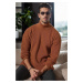 18701 Dewberry Turtleneck Mens Knitwear-CINNAMON